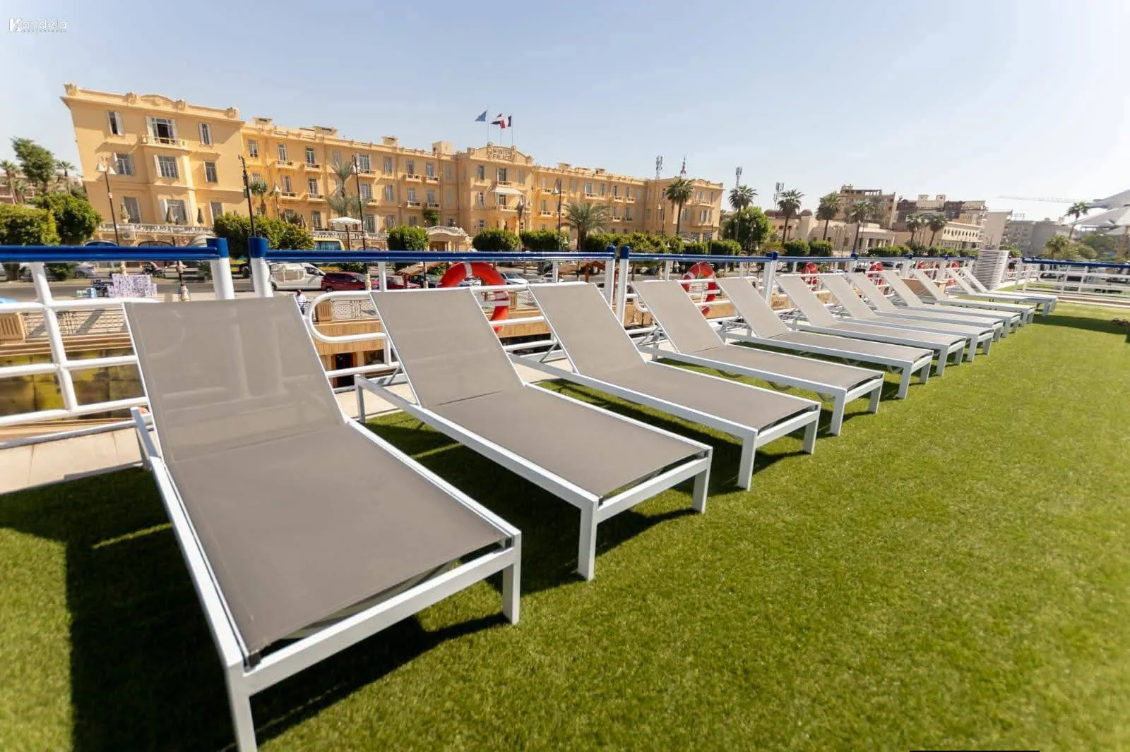 Sun deck of the Al Nabilatan Nile Cruise Nile cruise