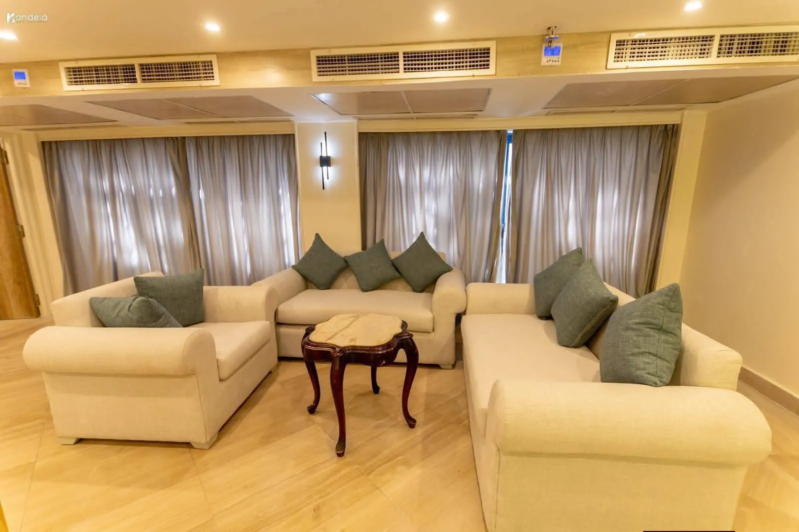 Lounge aboard the Al Nabilatan Nile Cruise Nile cruise