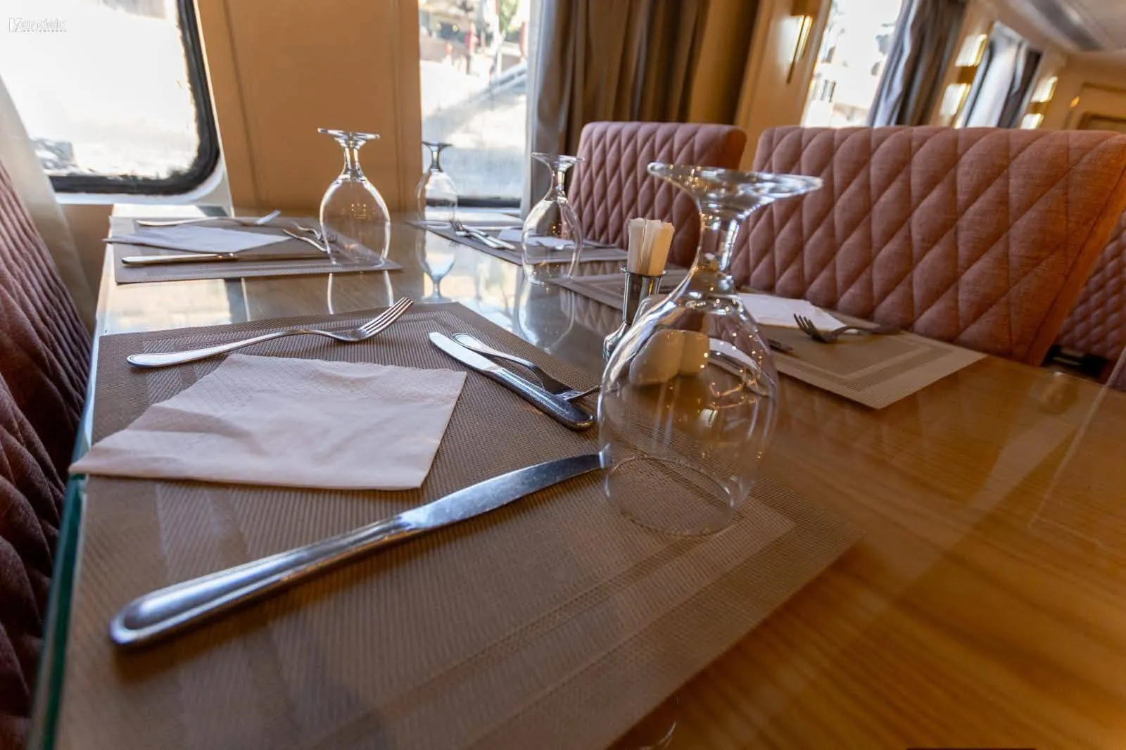 Restaurant aboard the Al Nabilatan Nile Cruise Nile cruise