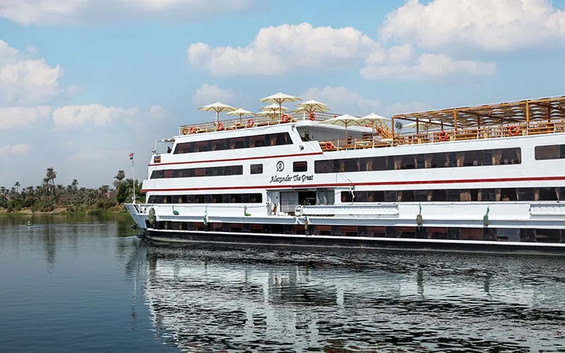 Exterior view of the Alexander The Great Nile Cruise Nile cruise ship