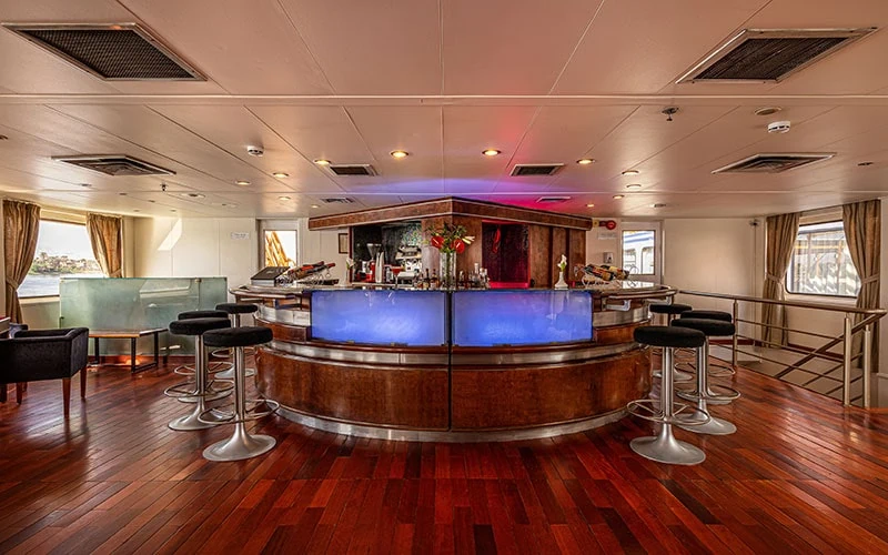 Lounge aboard the Alexander The Great Nile Cruise Nile cruise