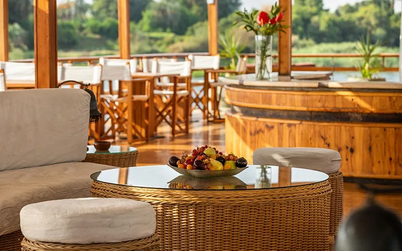 Sun deck of the Alexander The Great Nile Cruise Nile cruise