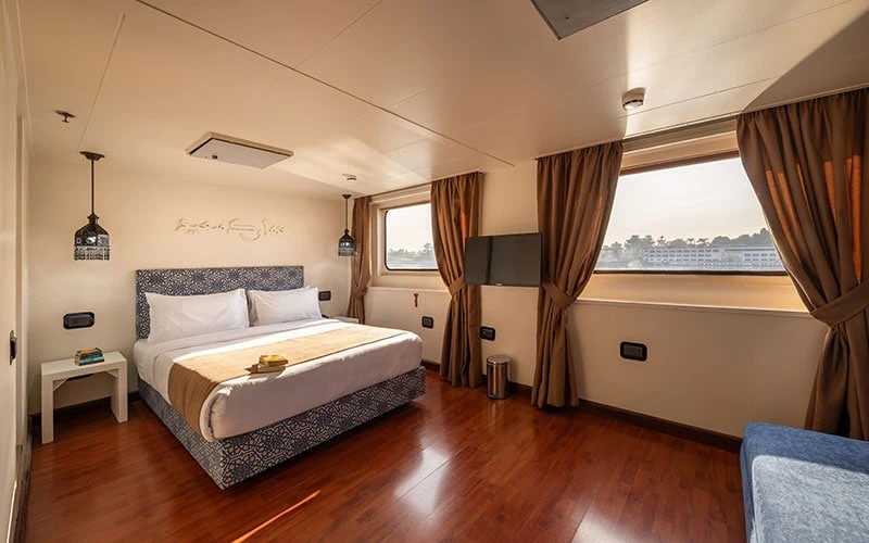 Cabin aboard the Alexander The Great Nile Cruise Nile cruise