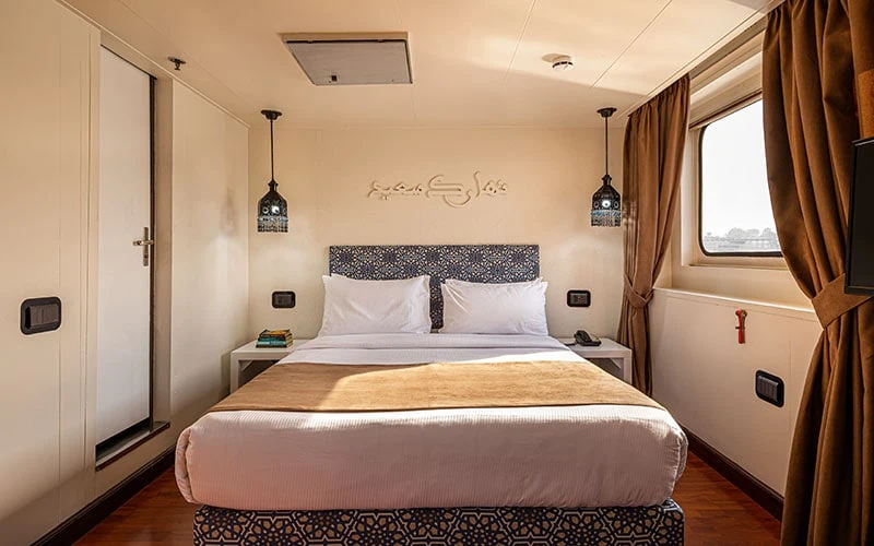 Cabin aboard the Alexander The Great Nile Cruise Nile cruise