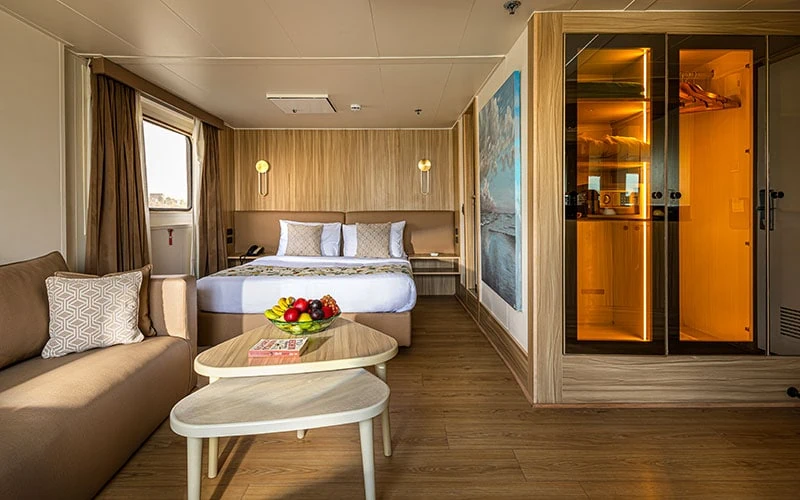 Cabin aboard the Alexander The Great Nile Cruise Nile cruise