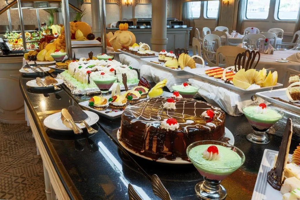 Restaurant aboard the Orient Grand Rose Nile Cruise Nile cruise