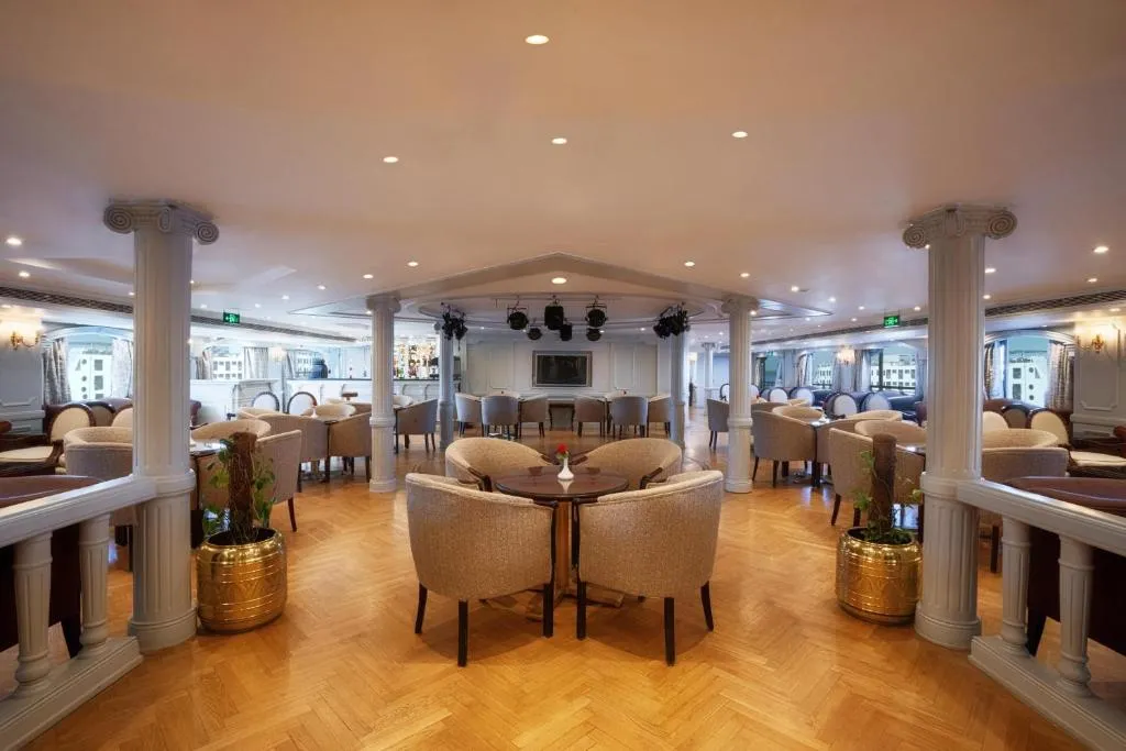 Lounge aboard the Orient Grand Rose Nile Cruise Nile cruise