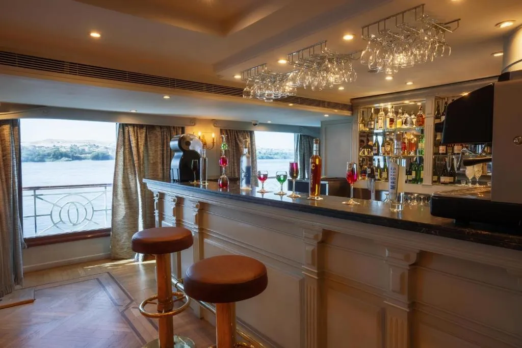 Lounge aboard the Orient Grand Rose Nile Cruise Nile cruise