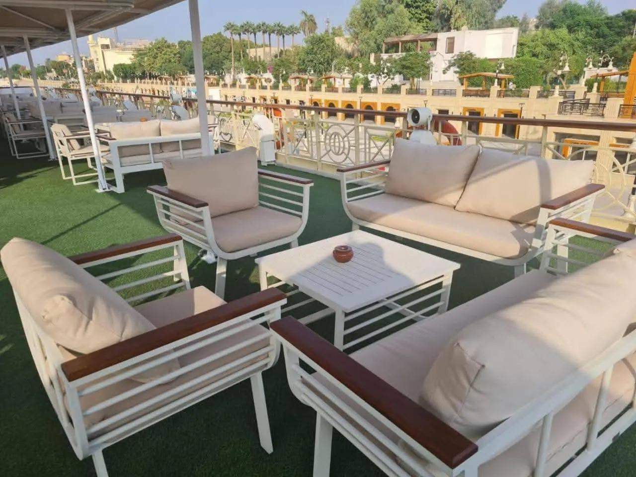 Sun deck of the Orient Grand Rose Nile Cruise Nile cruise