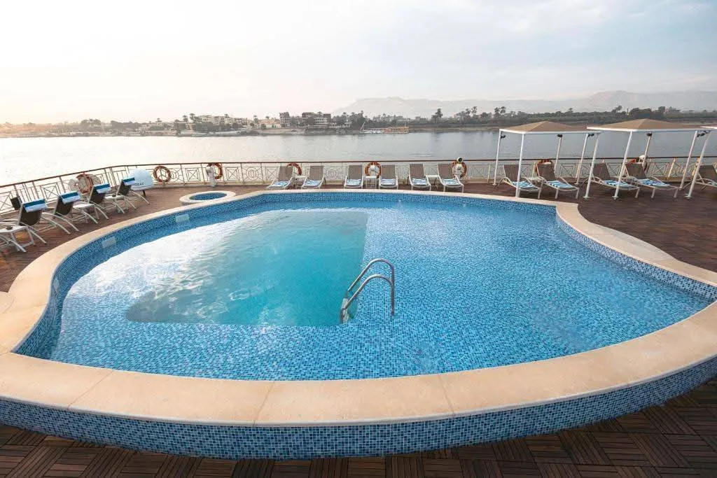 Sun deck of the Orient Grand Rose Nile Cruise Nile cruise