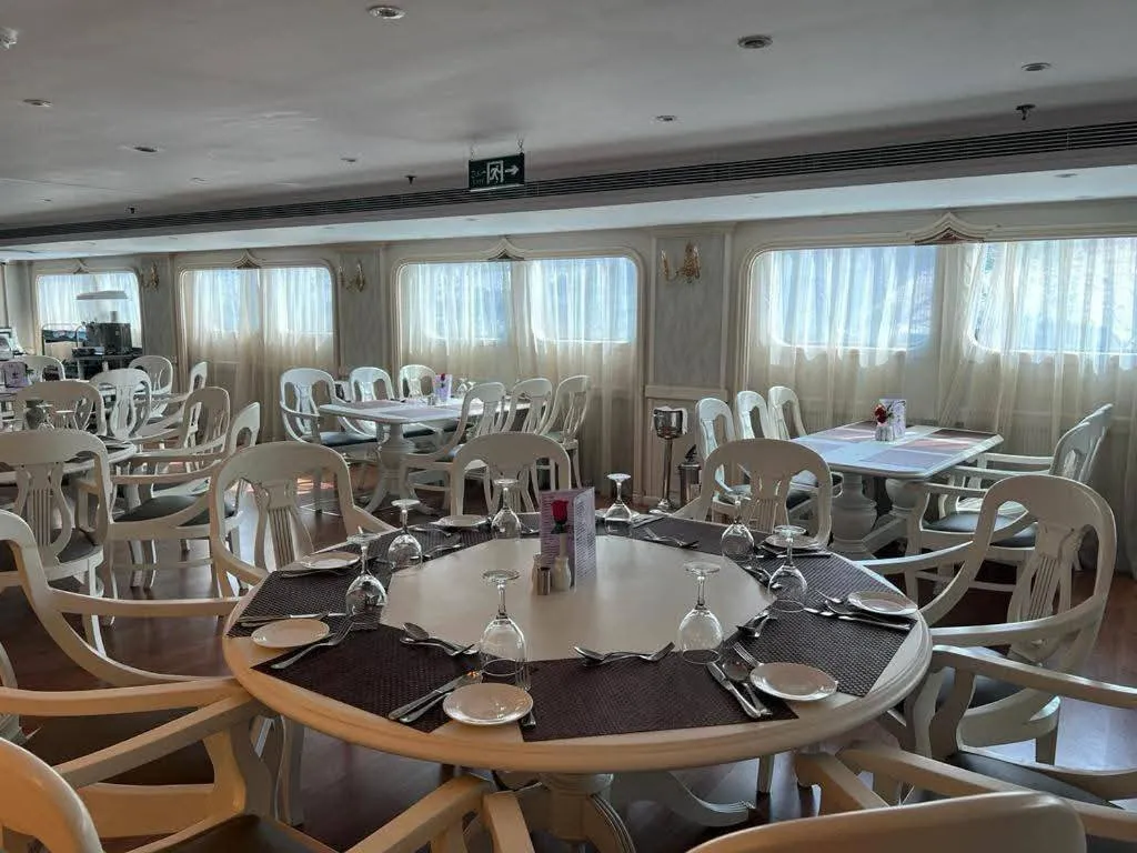 Restaurant aboard the Orient Grand Rose Nile Cruise Nile cruise