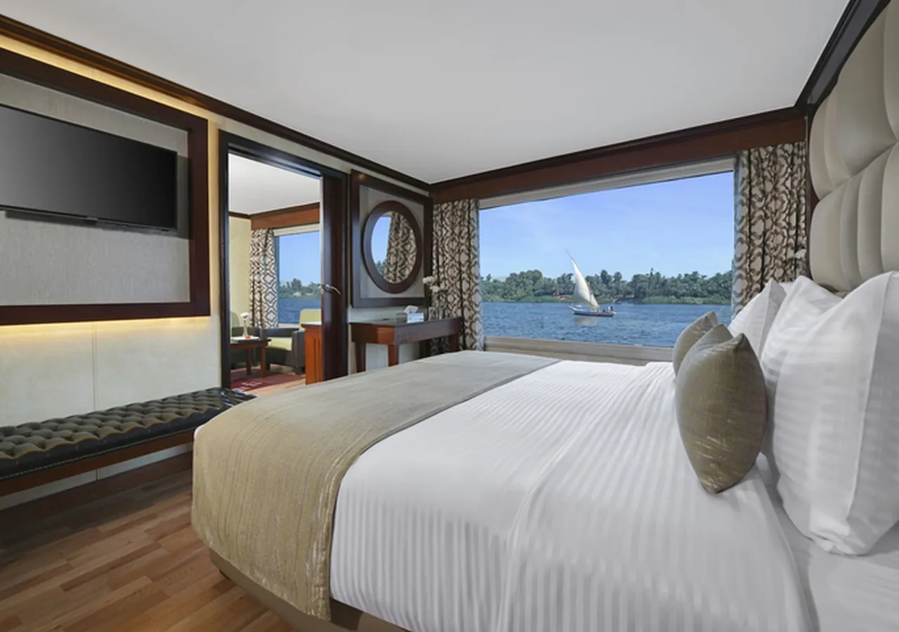 Cabin aboard the Kon Tiki Nile cruise