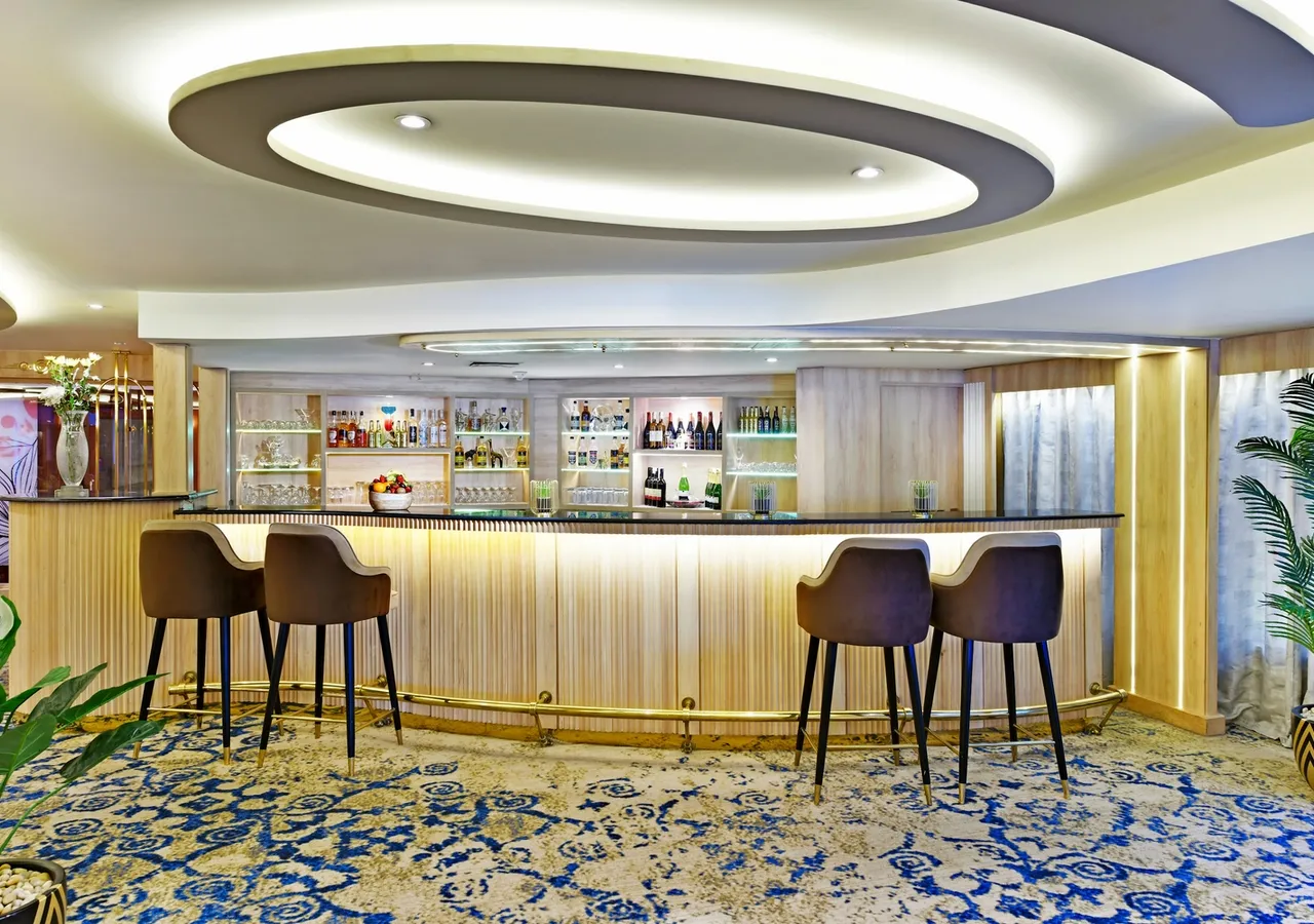 Lounge aboard the Kon Tiki Nile cruise