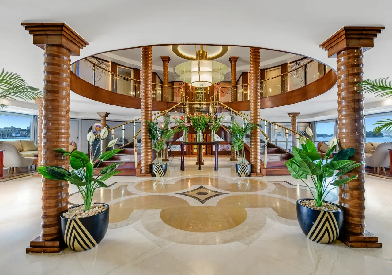 Lobby of the Kon Tiki Nile cruise