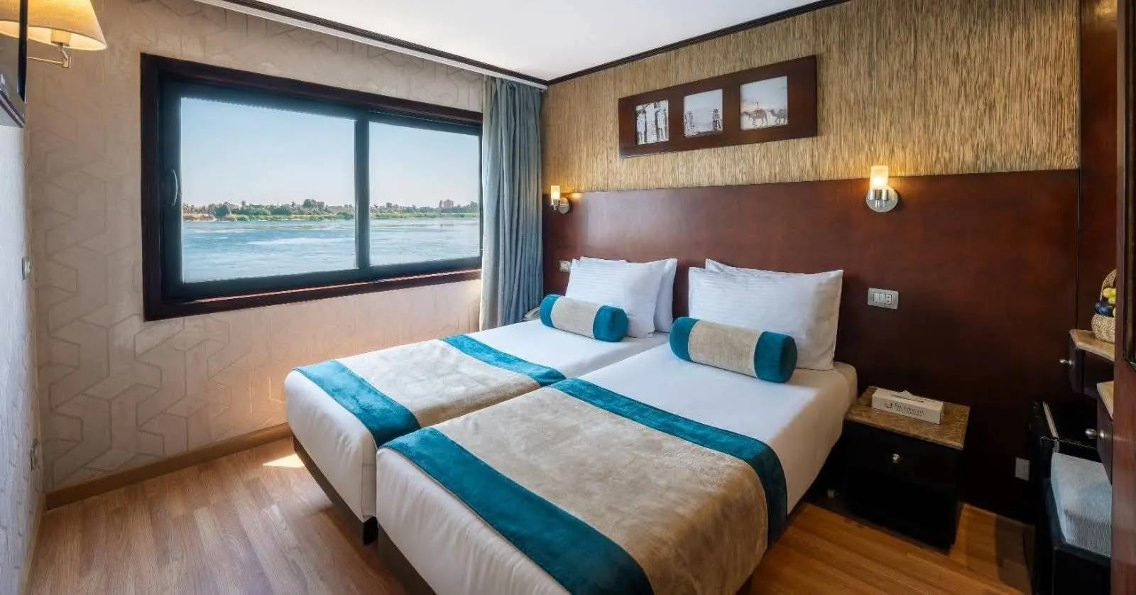 Cabin aboard the MS Nile Admiral Nile Cruise Nile cruise