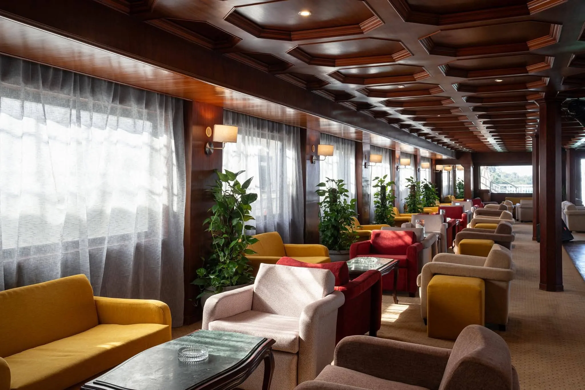 Lounge aboard the MS Nile Admiral Nile Cruise Nile cruise