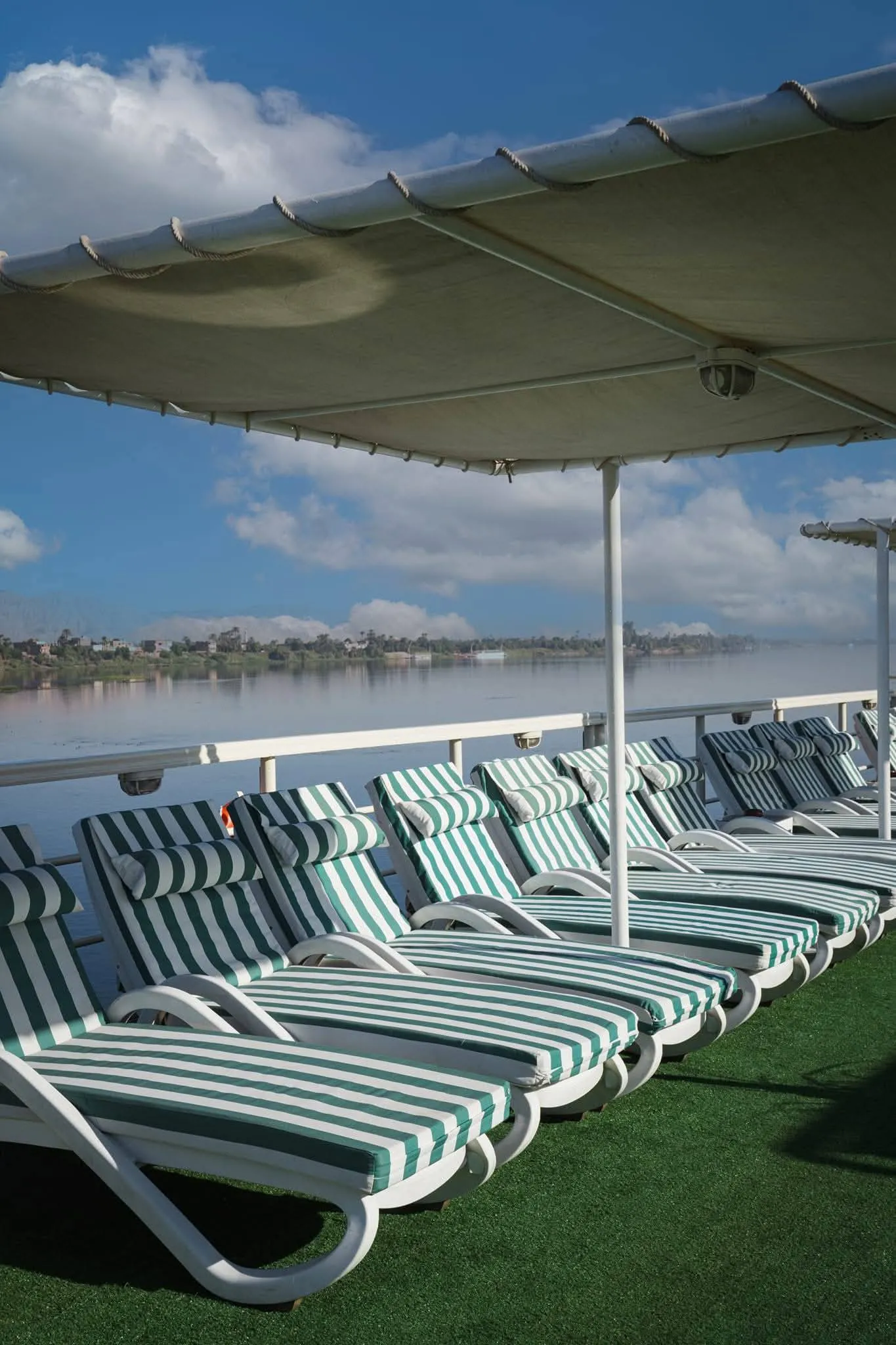 Sun deck of the MS Nile Admiral Nile Cruise Nile cruise