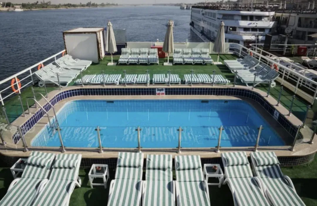 Sun deck of the MS Nile Commodore Nile Cruise Nile cruise