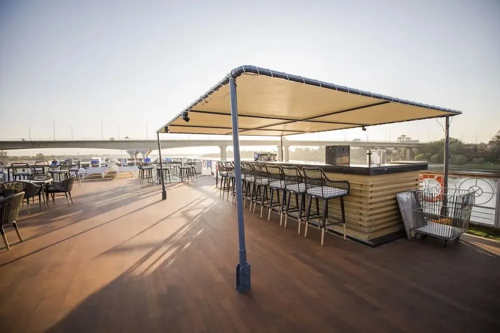Sun deck of the SUNRISE Semiramis III Nile Cruise Nile cruise