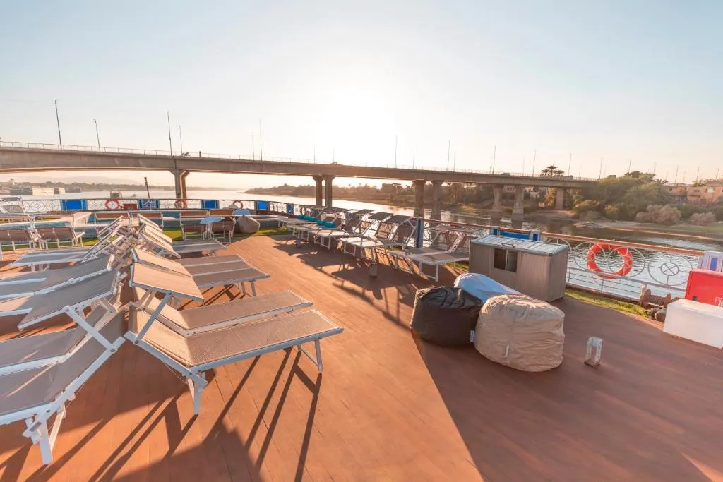 Sun deck of the SUNRISE Semiramis III Nile Cruise Nile cruise