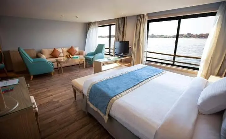 Cabin aboard the SUNRISE Semiramis I Nile Cruise Nile cruise