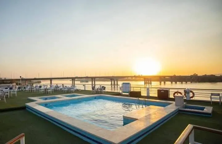 Sun deck of the SUNRISE Semiramis I Nile Cruise Nile cruise