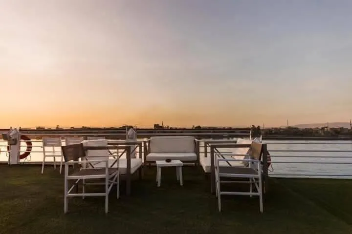 Sun deck of the SUNRISE Semiramis I Nile Cruise Nile cruise