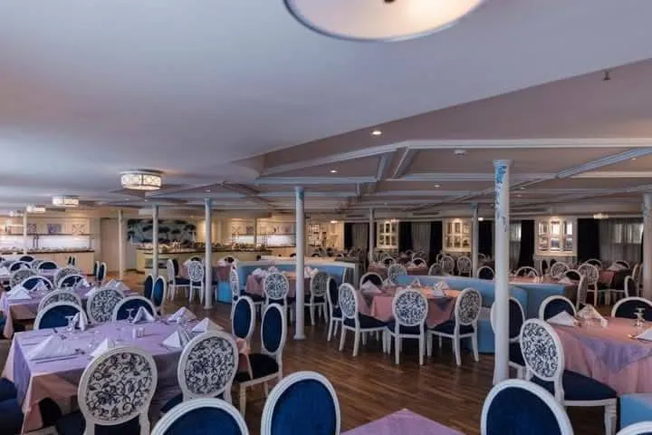 Restaurant aboard the SUNRISE Semiramis I Nile Cruise Nile cruise