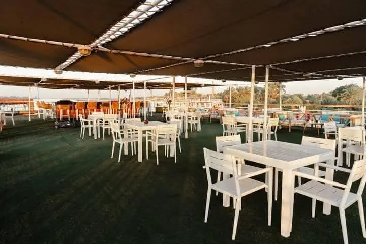 Sun deck of the SUNRISE Semiramis I Nile Cruise Nile cruise