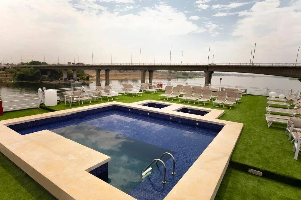 Sun deck of the SUNRISE Semiramis II Nile Cruise Nile cruise