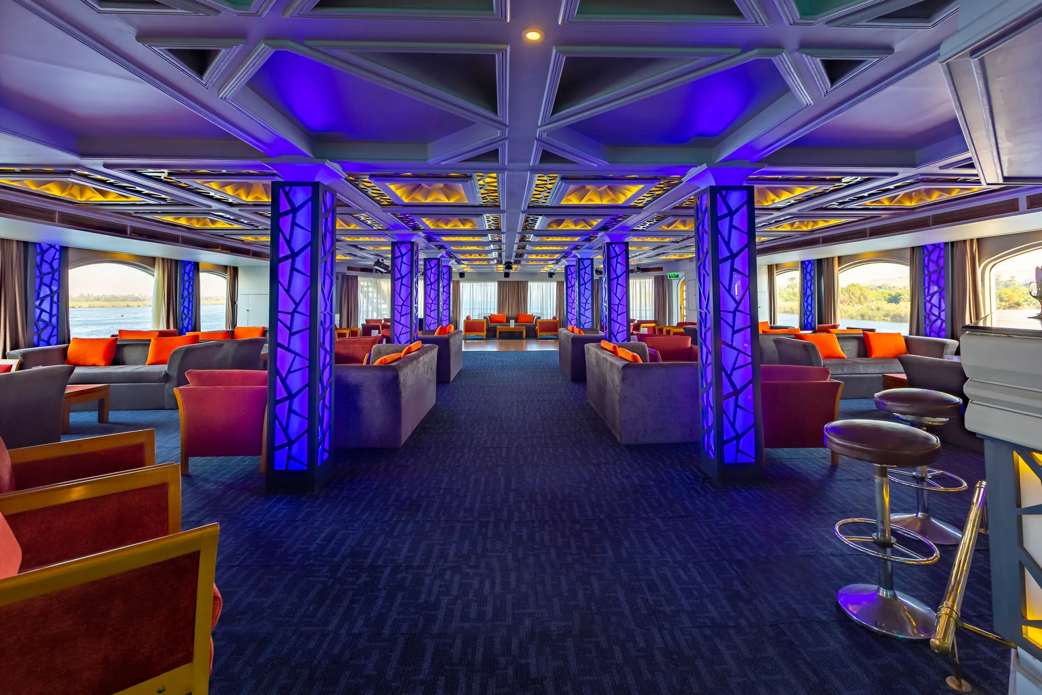 Lounge aboard the HS Solaris I Nile Cruise Nile cruise