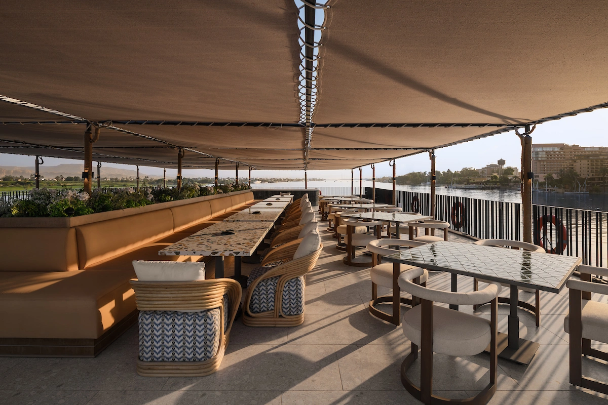Sun deck of the Soleil Nile Cruise Nile cruise