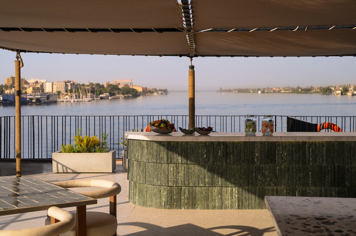 Sun deck of the Soleil Nile Cruise Nile cruise