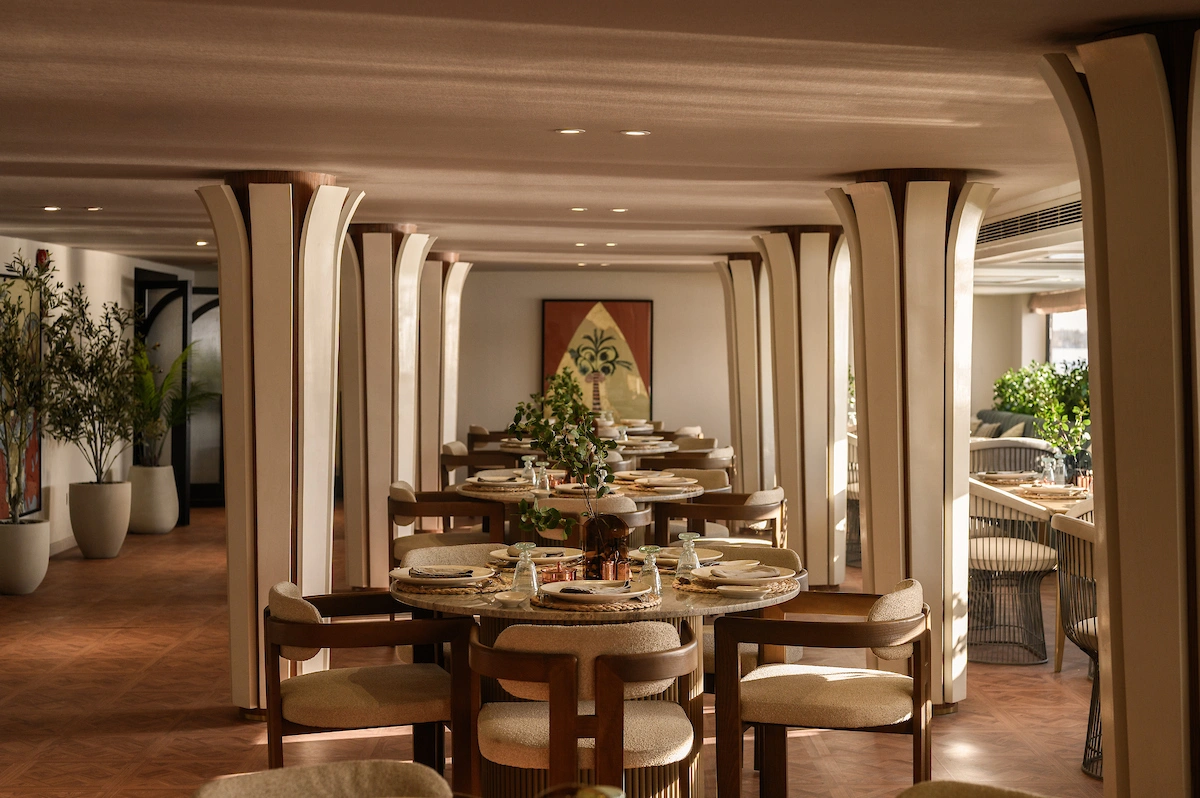 Restaurant aboard the Soleil Nile Cruise Nile cruise