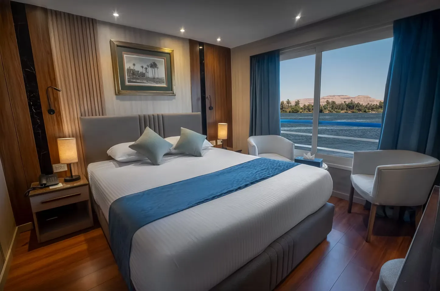 Cabin aboard the MS Renaissance Nile Cruise Nile cruise