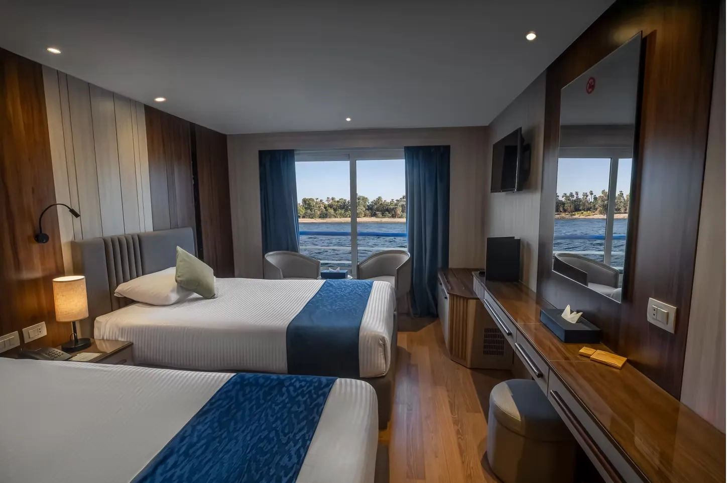 Cabin aboard the MS Renaissance Nile Cruise Nile cruise