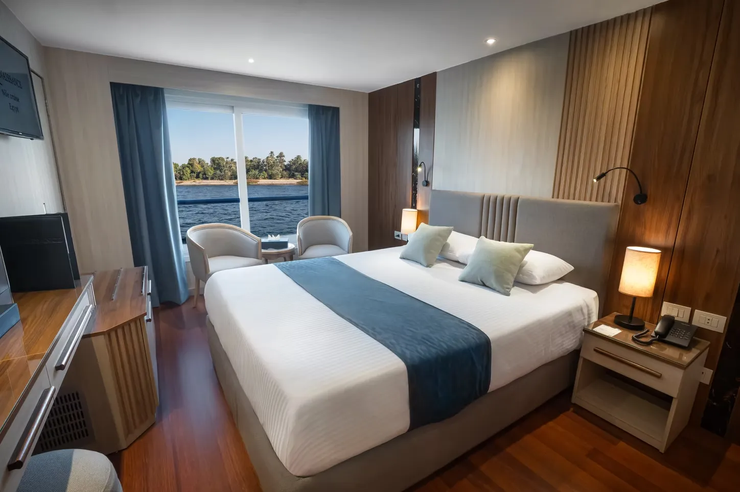 Cabin aboard the MS Renaissance Nile Cruise Nile cruise