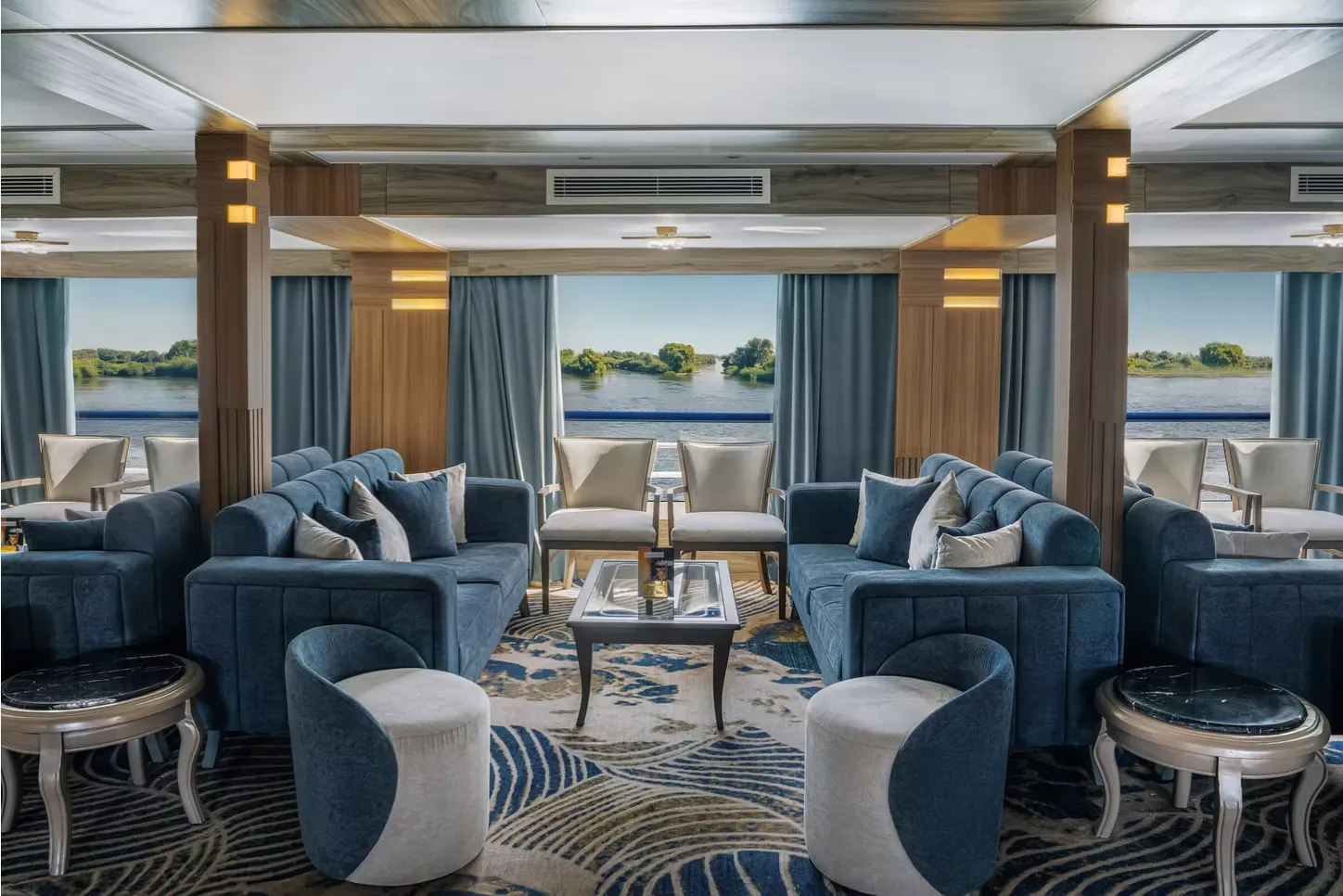 Lounge aboard the MS Renaissance Nile Cruise Nile cruise