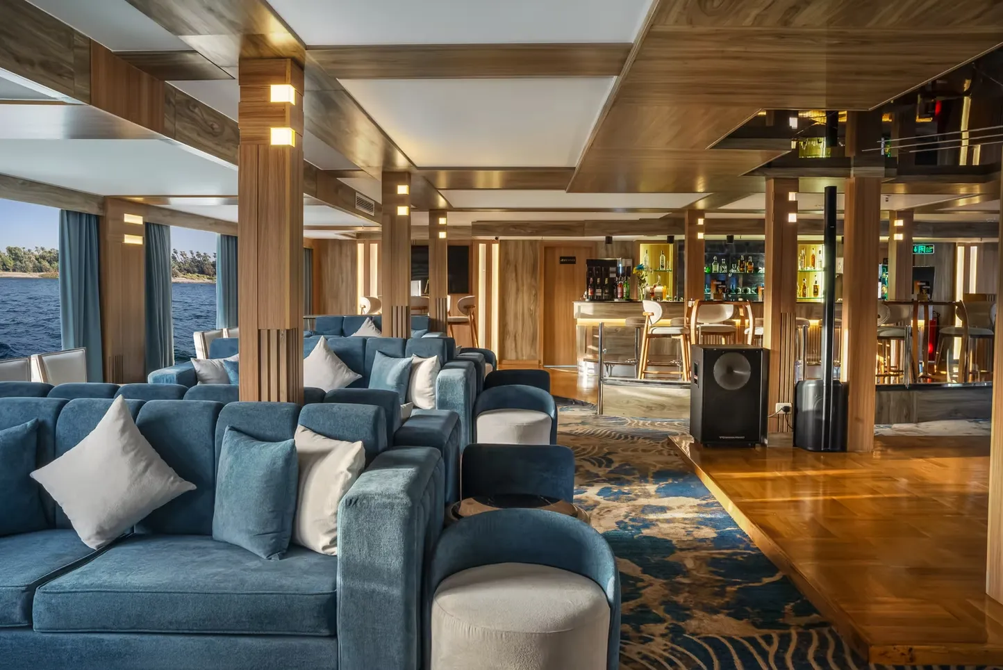 Lounge aboard the MS Renaissance Nile Cruise Nile cruise
