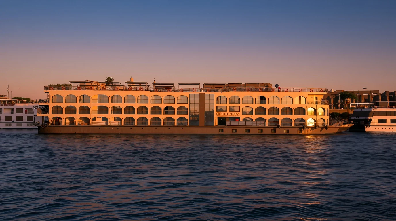 Exterior view of the Royal Liberty Nile cruise ship