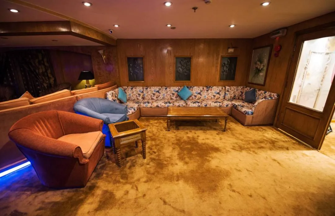 Lounge aboard the La Terrasse Nile Cruise Nile cruise