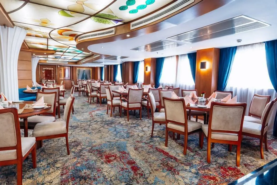 Restaurant aboard the La Terrasse Nile Cruise Nile cruise