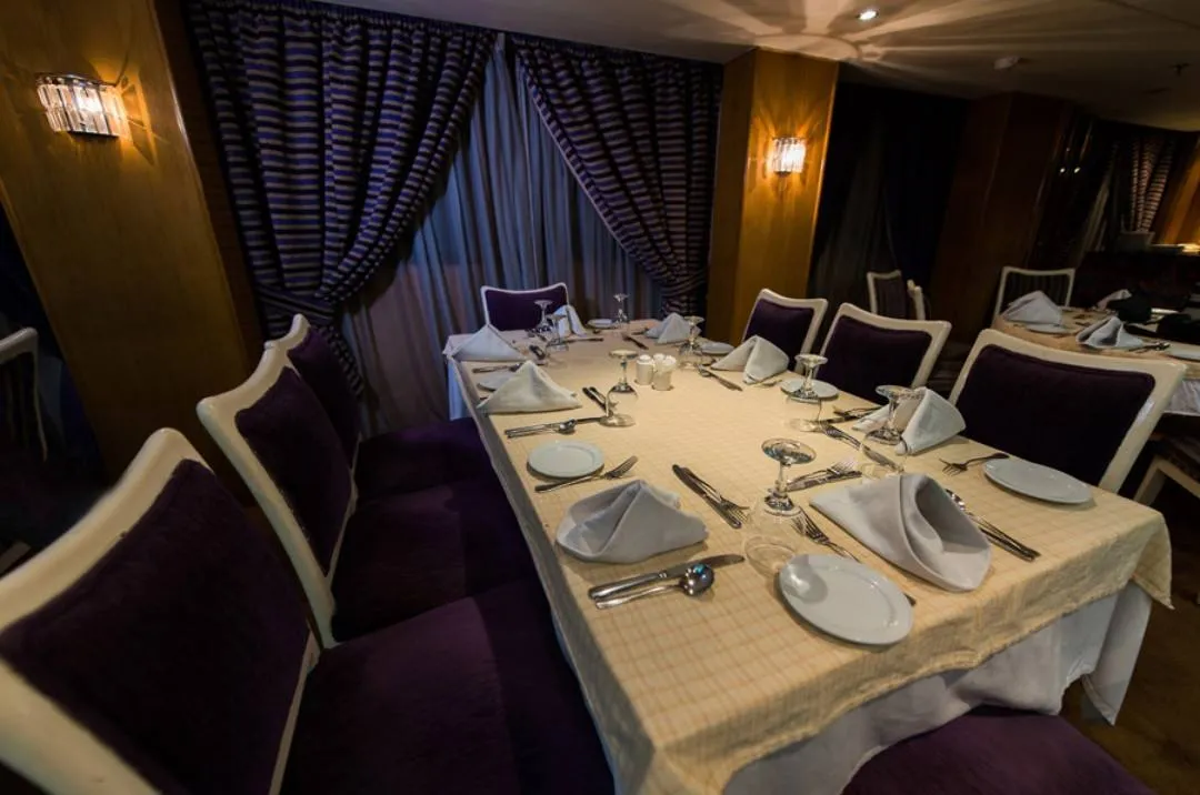 Restaurant aboard the La Terrasse Nile Cruise Nile cruise
