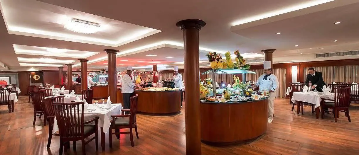 Restaurant aboard the Amwaj Living Stone Nile Cruise Nile cruise