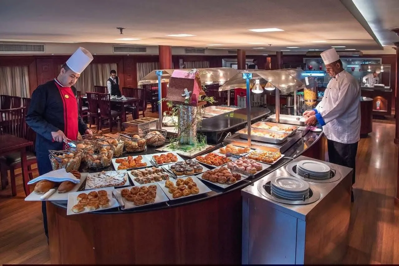 Restaurant aboard the Amwaj Living Stone Nile Cruise Nile cruise