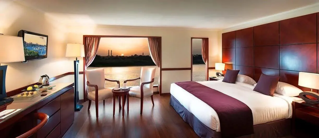 Suite aboard the Amwaj Living Stone Nile Cruise Nile cruise