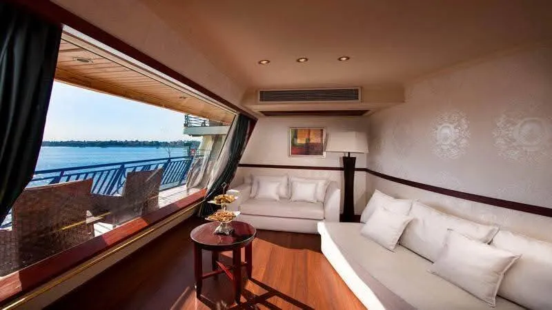 Suite aboard the Amwaj Living Stone Nile Cruise Nile cruise