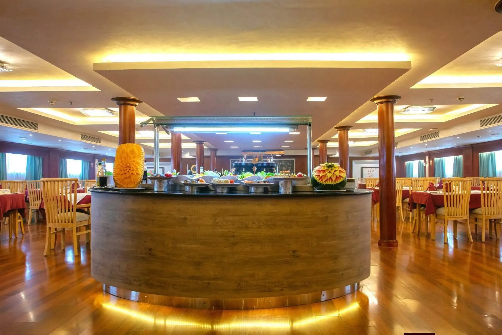 Lounge aboard the Amwaj Living Stone Nile Cruise Nile cruise
